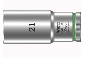 Wera 8790 Hmb, Sokkel, 3/8", Metric, 1 Hoved(Er), 21 Mm, Krom-Vanadium-Stål