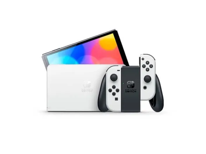 Nintendo Switch OLED - Spelkonsol - Full HD - vit | Spel - Konsoler - Nintendo Switch | GameStuff