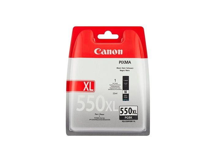 Canon Pgi-550Pgbk Xl - 22 Ml - Højtydende - Sort - Original - Blækbeholder - For Pixma Ip8750, Ix6850, Mg5550, Mg5650, Mg5655, Mg6450, Mg6650, Mg7150
