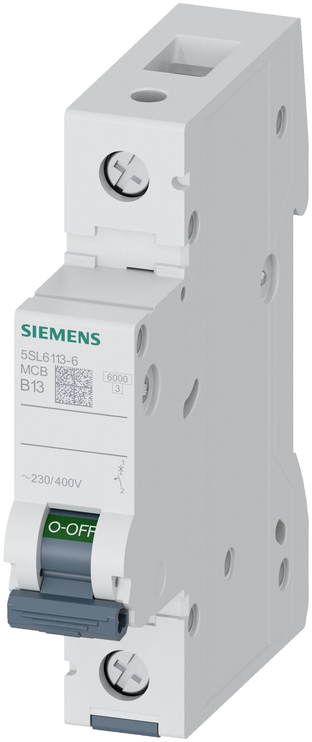 Siemens 5Sl61136 Fejlstrømsafbryder 230/400 V, 6 Ka, 1-Polet, B, 13 A