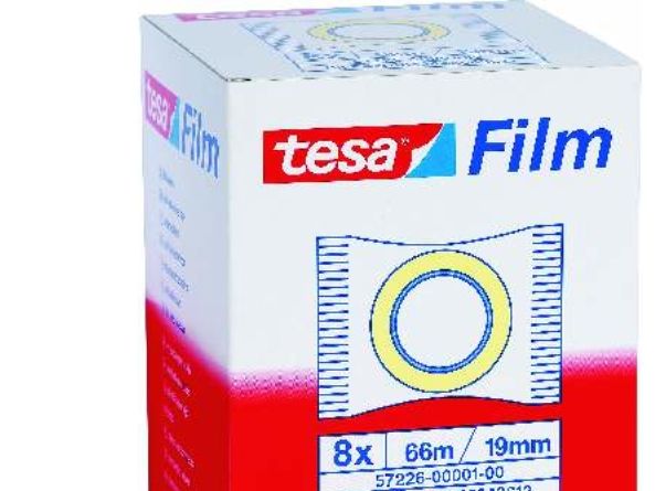 TESA 57226, 66 m, Transparent, 19 mm, 8 stk