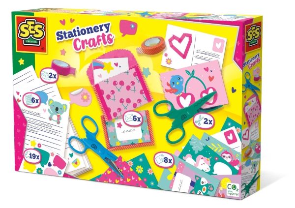 SES Creative Stationery crafts, Håndværkssæt til børn, 5 År, Flerfarvet