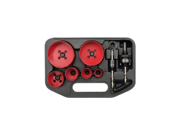 Electrician's hole saw set of 8 pieces 22-73 mm [YT-3380]