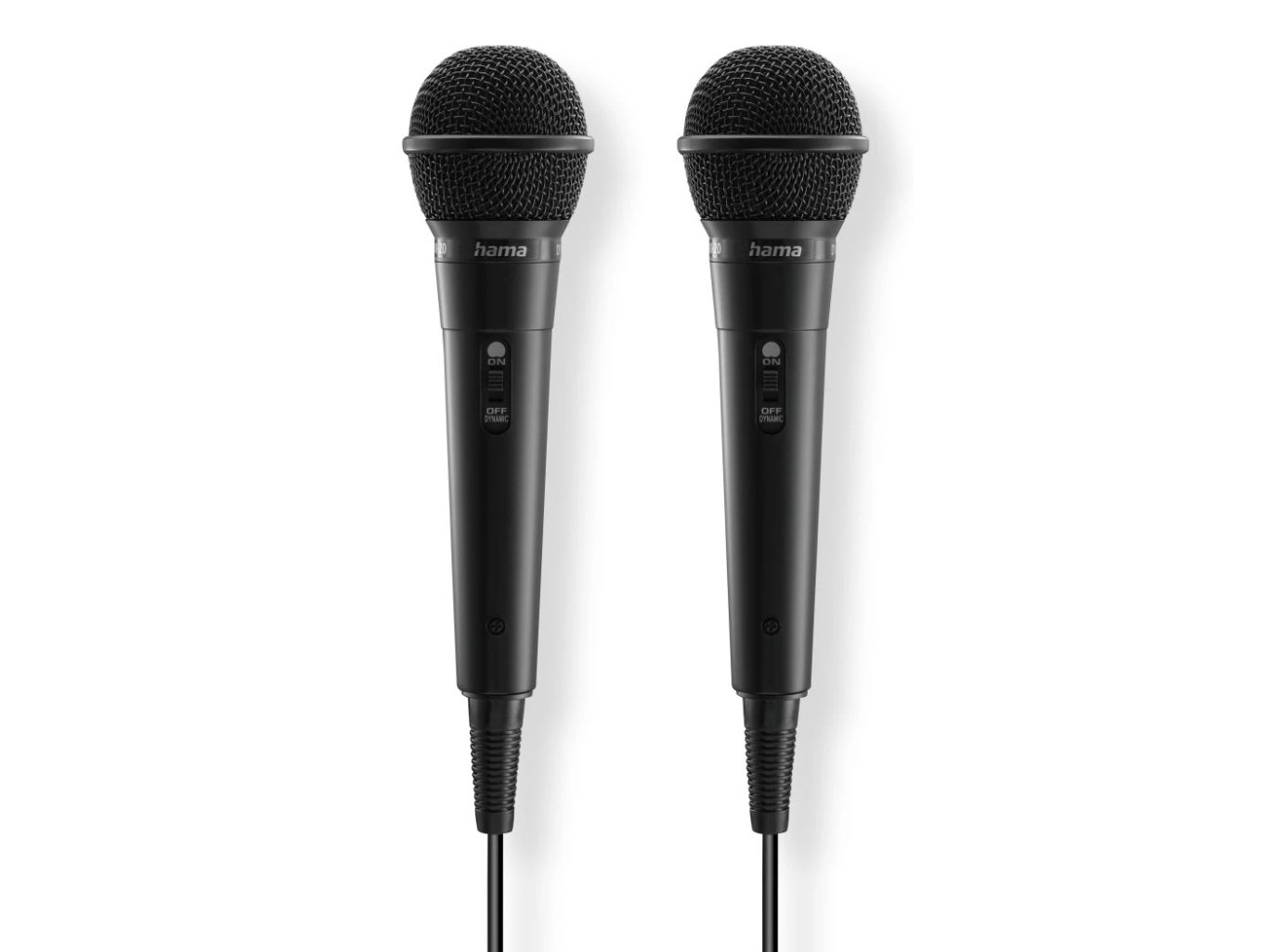 Hama Karaoke, Karaoke mikrofon, -75 dB, 100 - 10000 Hz, 600 ohm (O), Envejs, Ledningsført