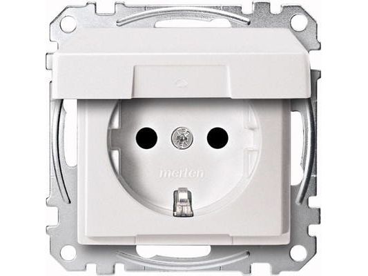Merten Meg2310-0419, Cee 7/3, Cee 7/4, Weiß, Thermoplast, 250 V, 16 A