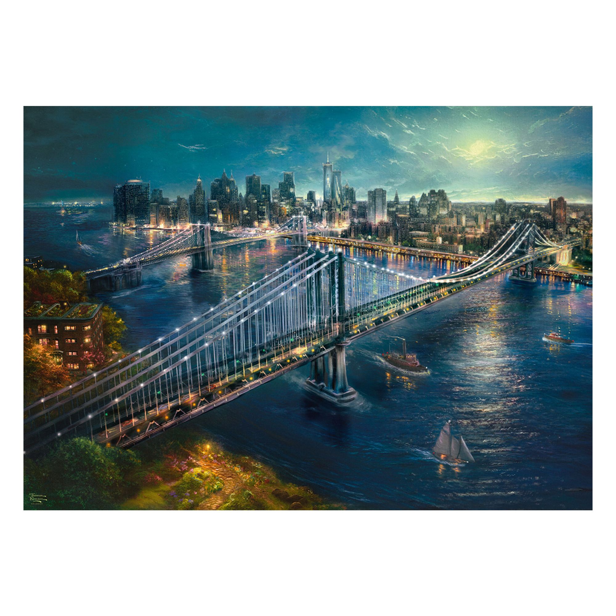 Schmidt Spiele 58782 Thomas Kinkade Manhattan Puzzle, 2.000 Teile, 2000 Stück(E), Stadt, 12 Jahr(E)