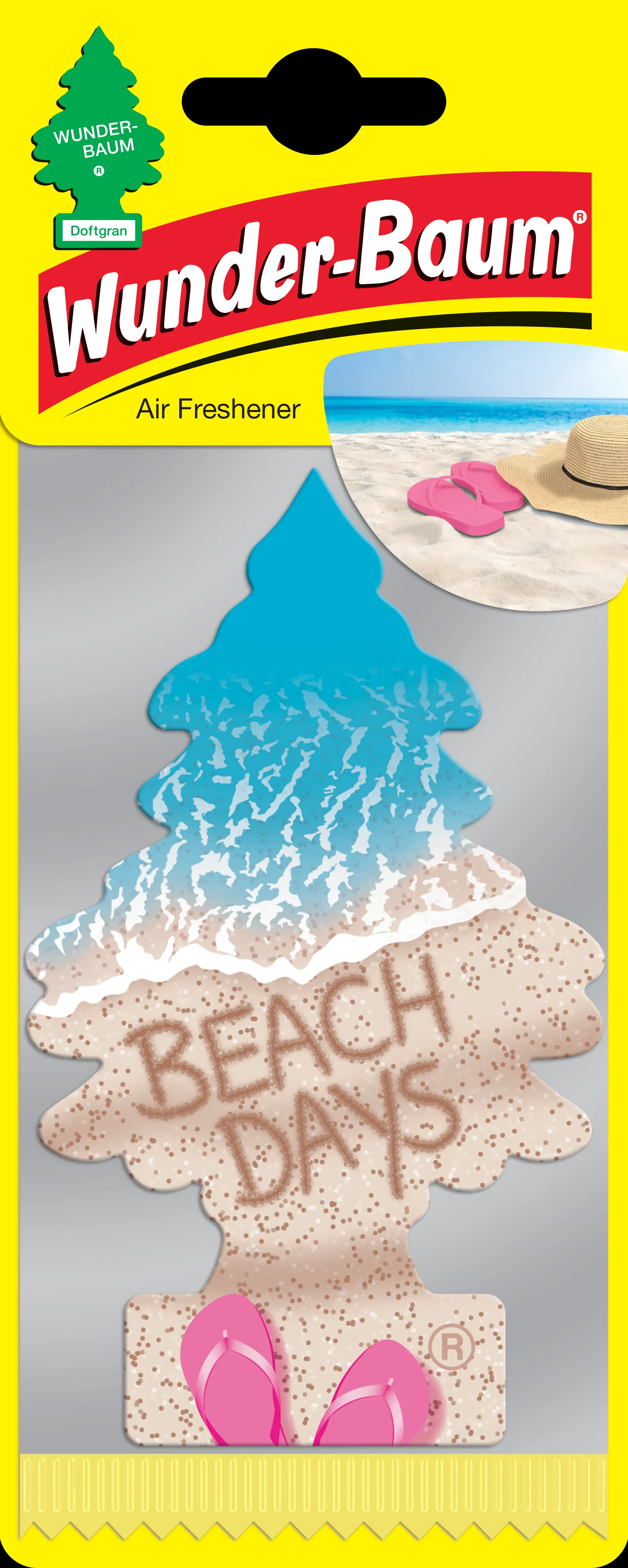 WunderBaum doft frisker - Beach Days | Bilvård & Biltillbehör - Interiör Bilvård - Luftfräschare | GameStuff