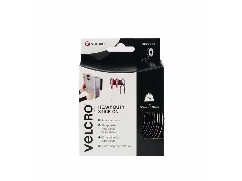 Velcro Brand Schwarz Klettband, Klettband (50 Mm) - Image 4