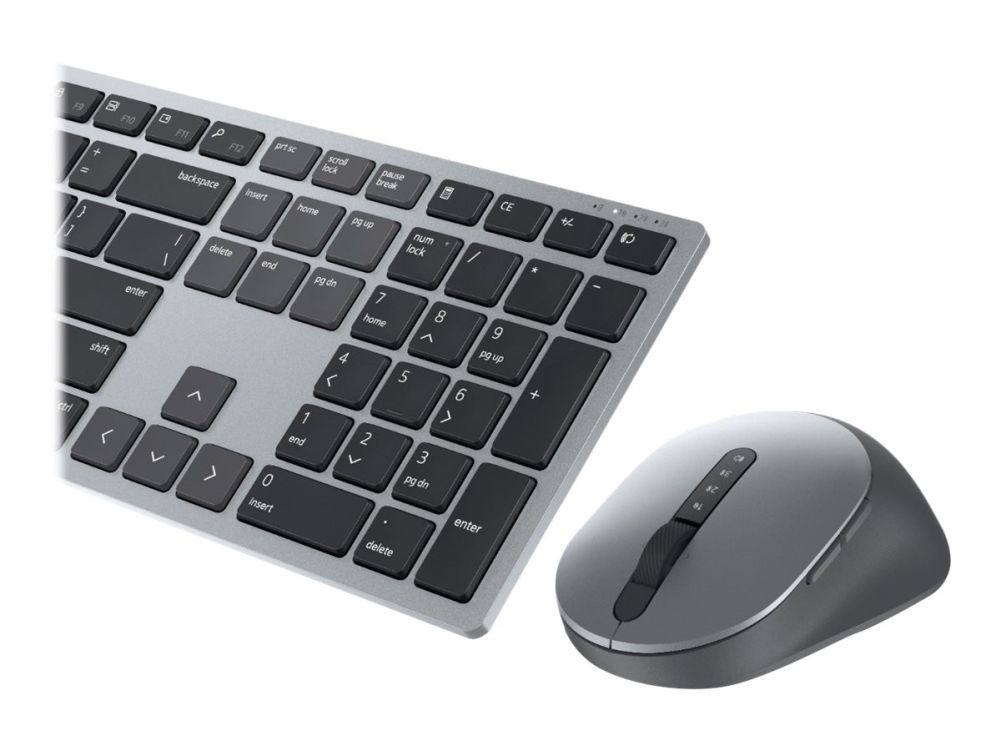 Dell Premier Wireless Keyboard And Mouse Km7321w - Tastatur- Und Maus-Set - Kabellos - 2,4 Ghz, Bluetooth 5.0 - Qwerty - Us International - Titangrau