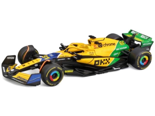 Bburago Mclaren F1 38 1:43 Piastri 24 Senna, Sportwagenmodell, Vormontiert, 1:43, Mclaren F1, Jedes Geschlecht, Metall, Kunststoff