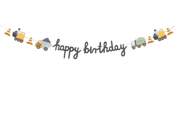 Store Maskiner Happy Birthday Banner