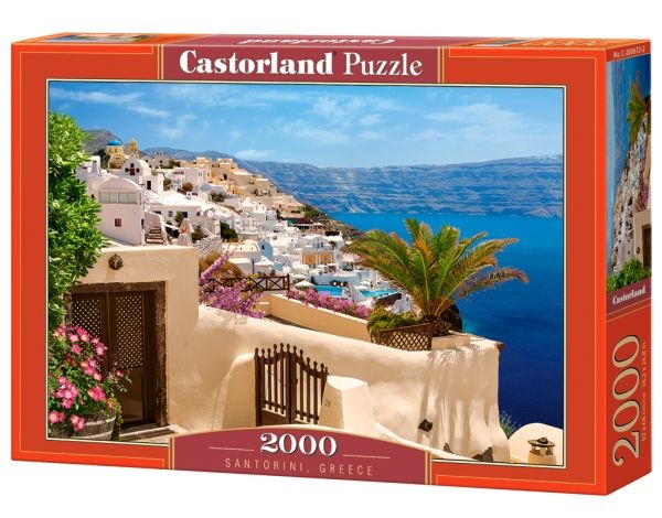 Castorland Santorini, Greece 2000 Pcs, 2000 Stk, Landskab, 9 År