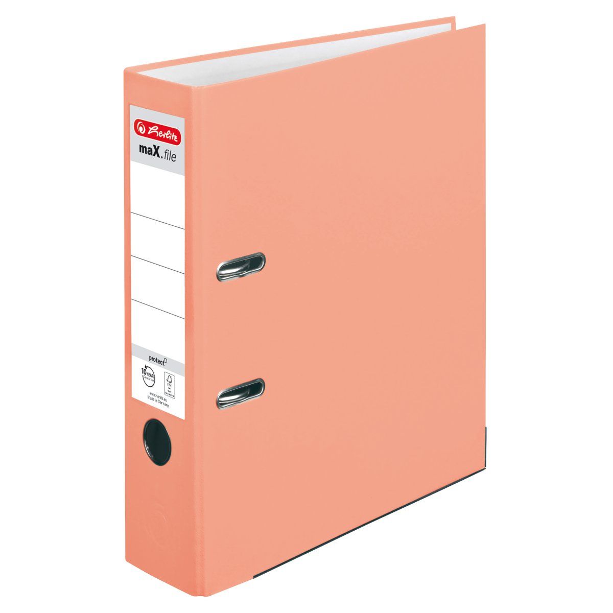 Herlitz Max.File, A4, D-Ring, Opbevaring, Polypropylen (Pp), Orange, Tyskland