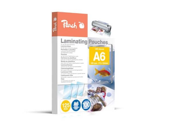 Peach - 100-Pakke - Blank - A6 (105 X 148 Mm) Laminerings Poser
