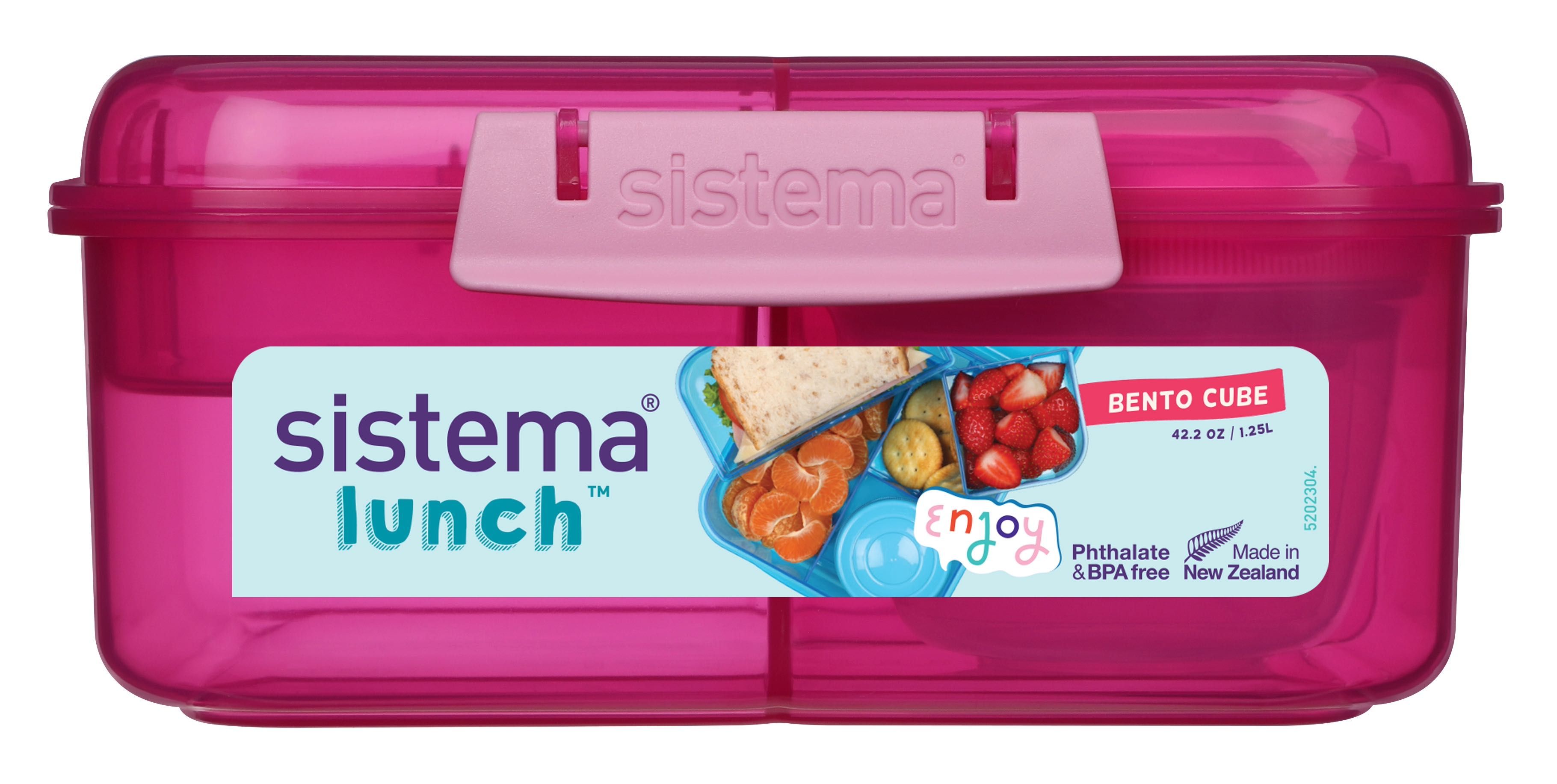 Sistema 1,25L Bento Cube Lunch Rosa | Köksutrustning - lunch - Matlådor | GameStuff