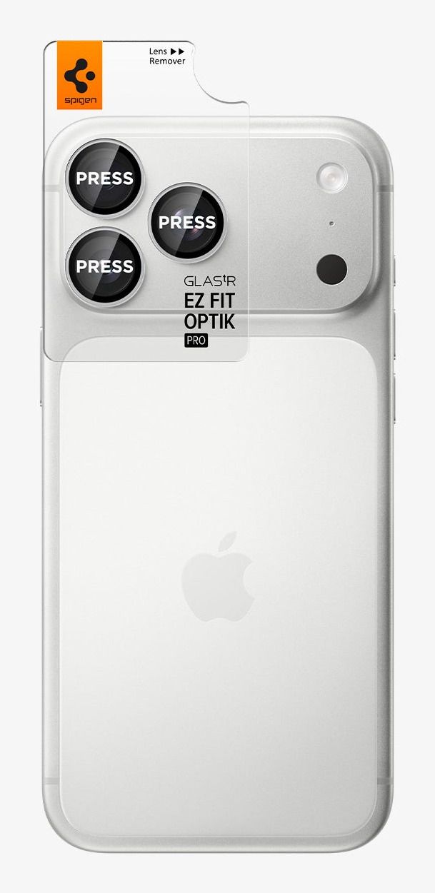 Spigen Glass tR EZ Fit Optik Pro 2 Pack - silver - iPhone 18 Pro Max18 Pro - Image 4