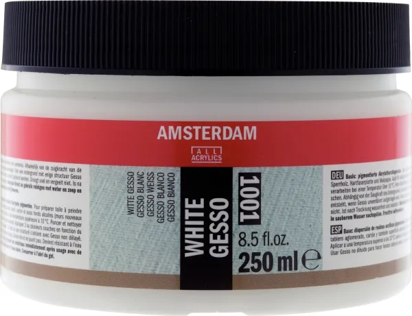 Amsterdam White gesso 1001 burk | Skola & Hobby - Konstmaterial - Tillsatser | GameStuff