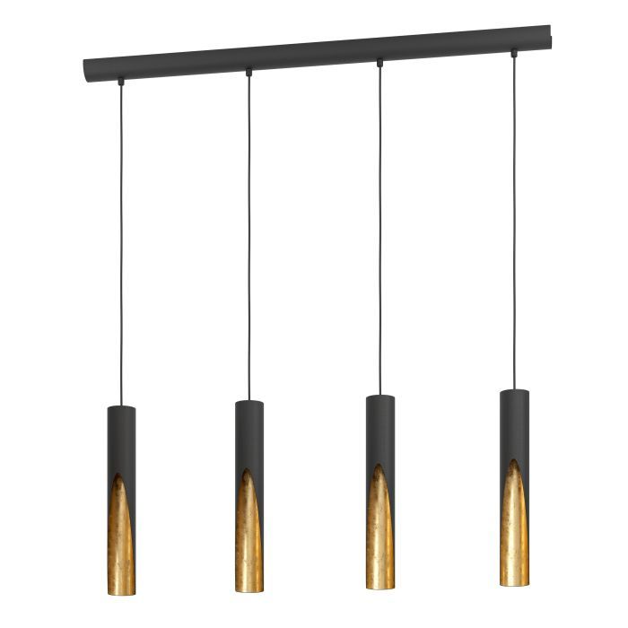 EGLO BARBOTTO LANGBORD 4L GU10 SORT/GULD