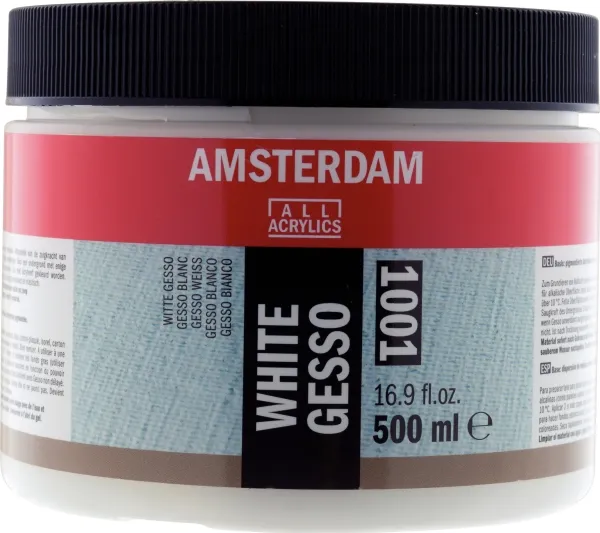 Amsterdam White gesso 1001 jar | Skola & Hobby - Konstmaterial - Tillsatser | GameStuff