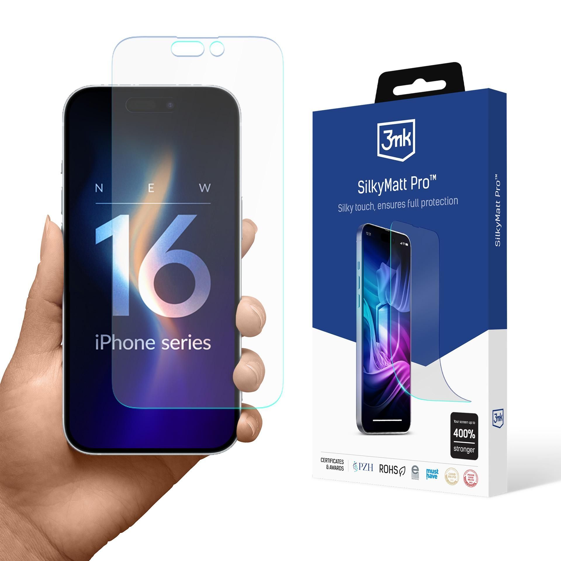 3Mk Silky Matt Pro - Matte Schutzfolie Für Iphone 16 Pro