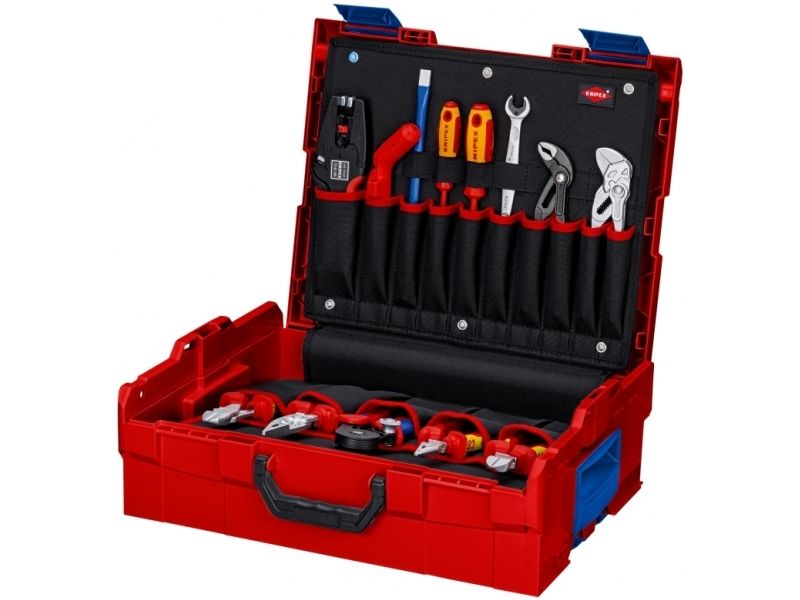 Knipex 00 21 19 LB E, Sort, Metallic, Orange, Rød, 442 mm, 357 mm, 151 mm, 7,8 kg, 375 x 311 x 107 mm