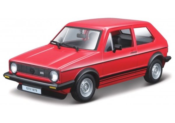Bburago Volkswagen Golf Mk1 Gti (1979) 1/24, Oldtimer-Modell, Vormontiert, 1:24, Volkswagen Golf Mk1 Gti, Beide Geschlechter, Rot