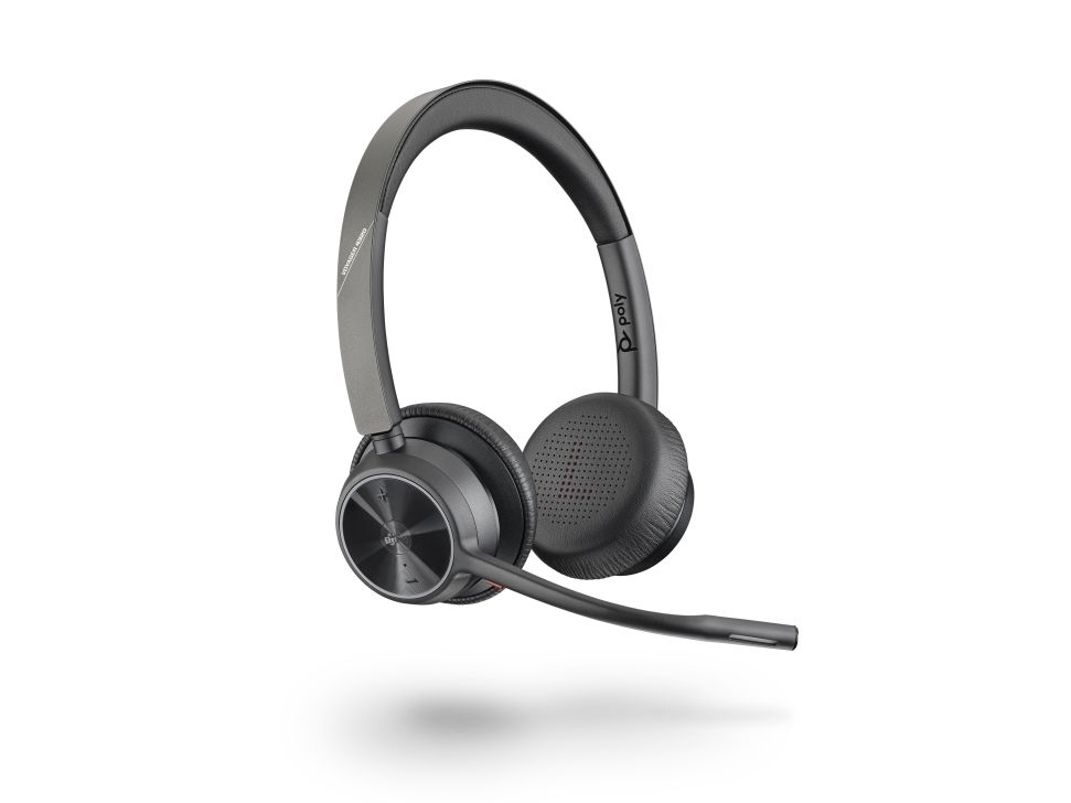 Poly Voyager 4320 Uc, Trådløs, Kontor/Callcenter, 162 G, Headset, Sort
