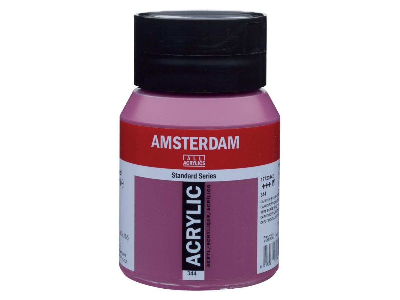 Amsterdam Standard Series akryylipurkki 500 ml Caput Mortuum Violet 344