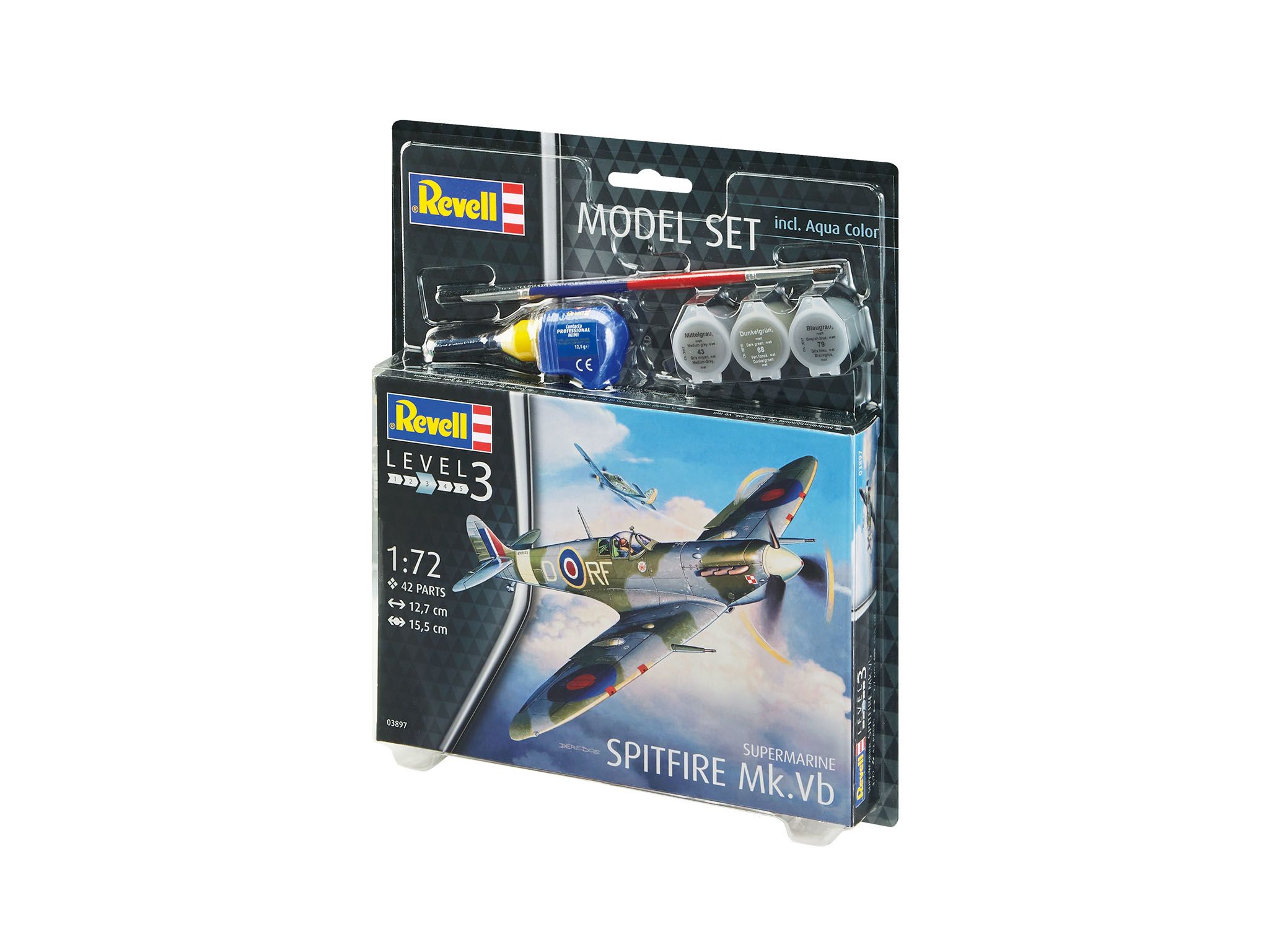 Revell 63897 1:72 Model Set Supermarine Spitfire M - Image 5