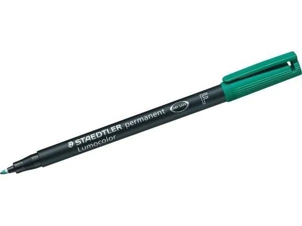 STAEDTLER Lumocolor 318 - Markering - permanent - grön - 0.6 mm - fin | Skrivredskap - Märkpennor - Permanent Marker | GameStuff