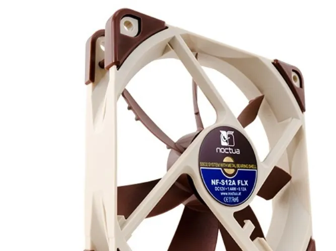 Noctua NF-S12A FLX - Insats med fläkt - 120 mm | Datorkomponenter - Datorchassin & Tilbeör - Chassi fläktar | GameStuff