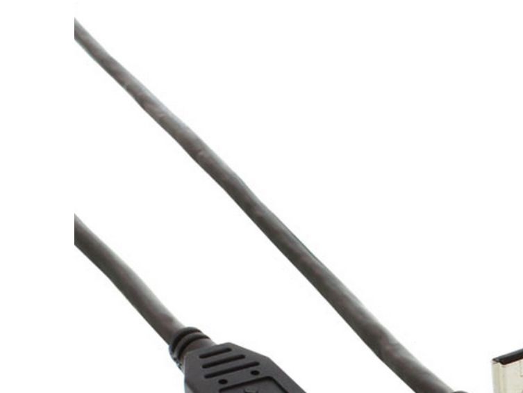Inline Usb 2.0 Mini-Kabel, St A/Mini-B St (5Pol) Oben Abgew. 90°, Schwarz, 1M, 1 M, Usb A, Mini-Usb B, Usb 2.0, Stecker/Stecker, Schwarz