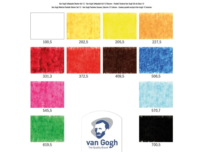 Van Gogh Soft pastel starter set 12 colours | Skola & Hobby - Konstmaterial - Pastell färger | GameStuff
