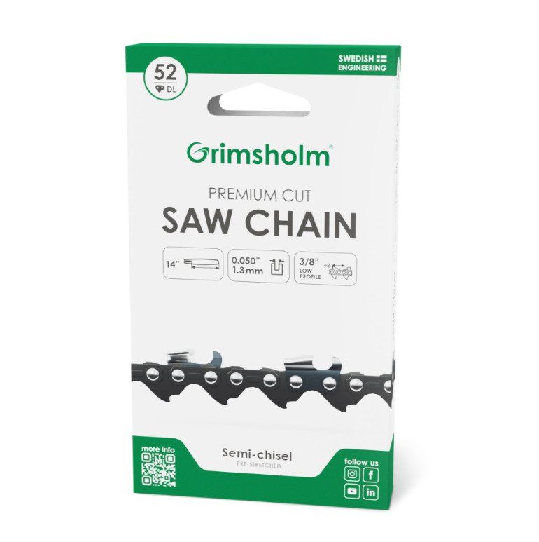 Grimsholm Saw Chain Premium Cut52 Dl3/8"050"/1.3Mm