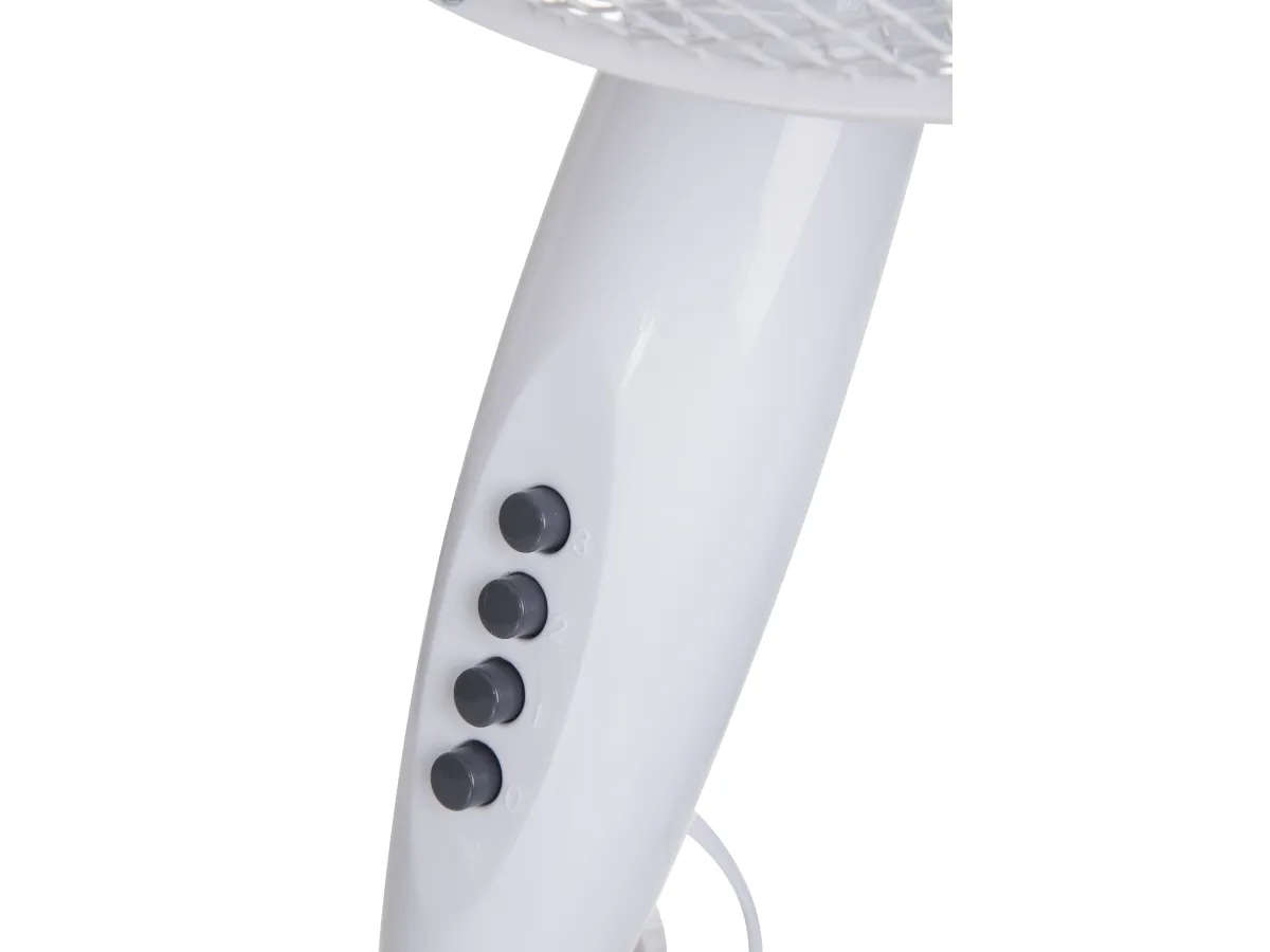 Mesko Home MS 7311, Bladfläkt för hushållsbruk, Vit, Golv, 40 cm, 90°, Knappar | Ventilation & Klimat - Ventilation - Bords fläkt | GameStuff