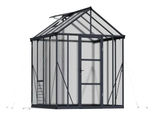 Drivhus Glory 6,2 m2 grå Palram - Canopia (540-215)