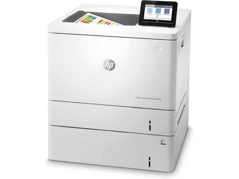 Hp Color Laserjet Enterprise M555x - Printer - Farve - Duplex - Laser - A4/Legal - 1200 X 1200 Dpi - Op Til 38 Spm (Mono) / Op Til 38 Spm (Farve) - K