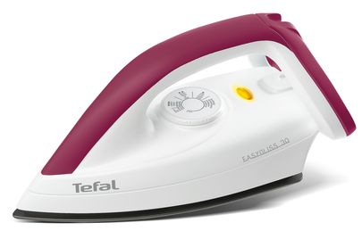 Tefal Easygliss Fs4030, Tør Strygejern, Durilium Strygesål, 1,8 M, Bourgogne, Hvid, 1200 W, Kina