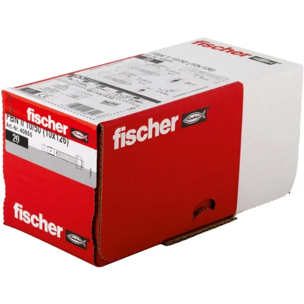 Fischer 40855, Expansionsankare, Betong, M10, ETA-07/0211, 125 mm, 1 cm | Verktyg & Verkstad - Infästning - Råpluggar och pluggar | GameStuff