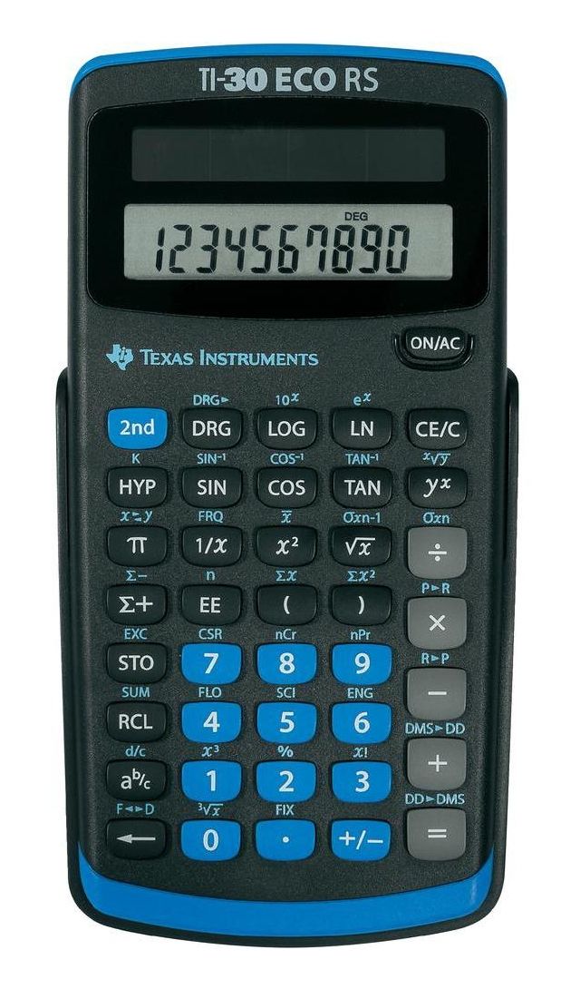 Texas Instruments TI-30 eco RS - Videnskabelig regnemaskine - 10 cifre - solpanel