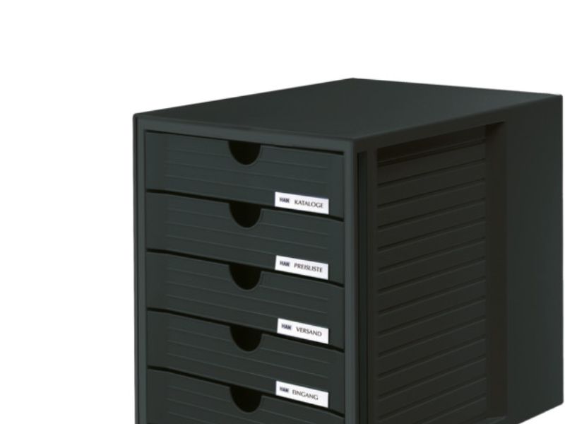 Han 21450-13, Schwarz, 5 Schublade(N), 275 Mm, 330 Mm, 320 Mm, 3,2 Kg