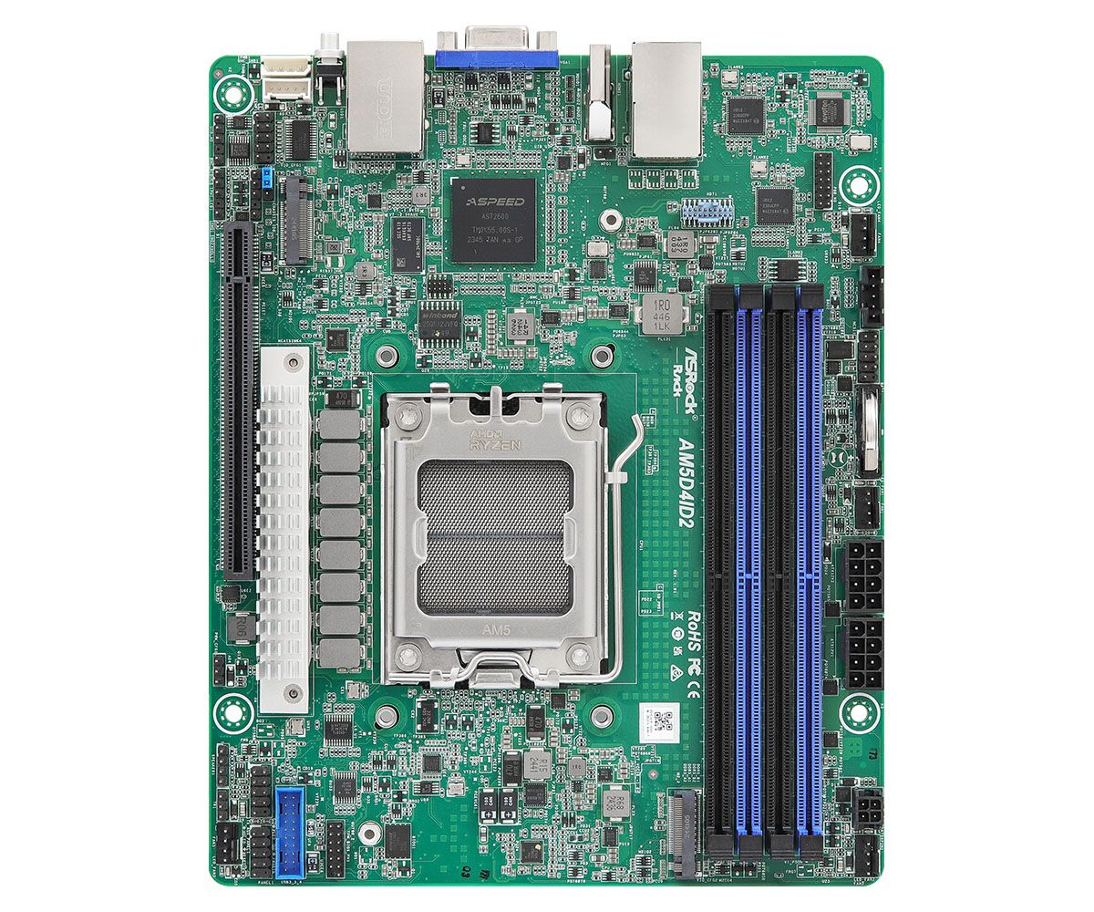 Asrock Am5d4id2 Bundkort X300 Am5 Mini-Itx Ddr5-Sdram