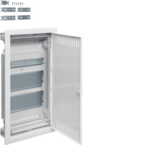 Hager Volta VU36NWB multimediatavle IP30 - 63,05 × 34,8 × 9,45 cm, hvid dør