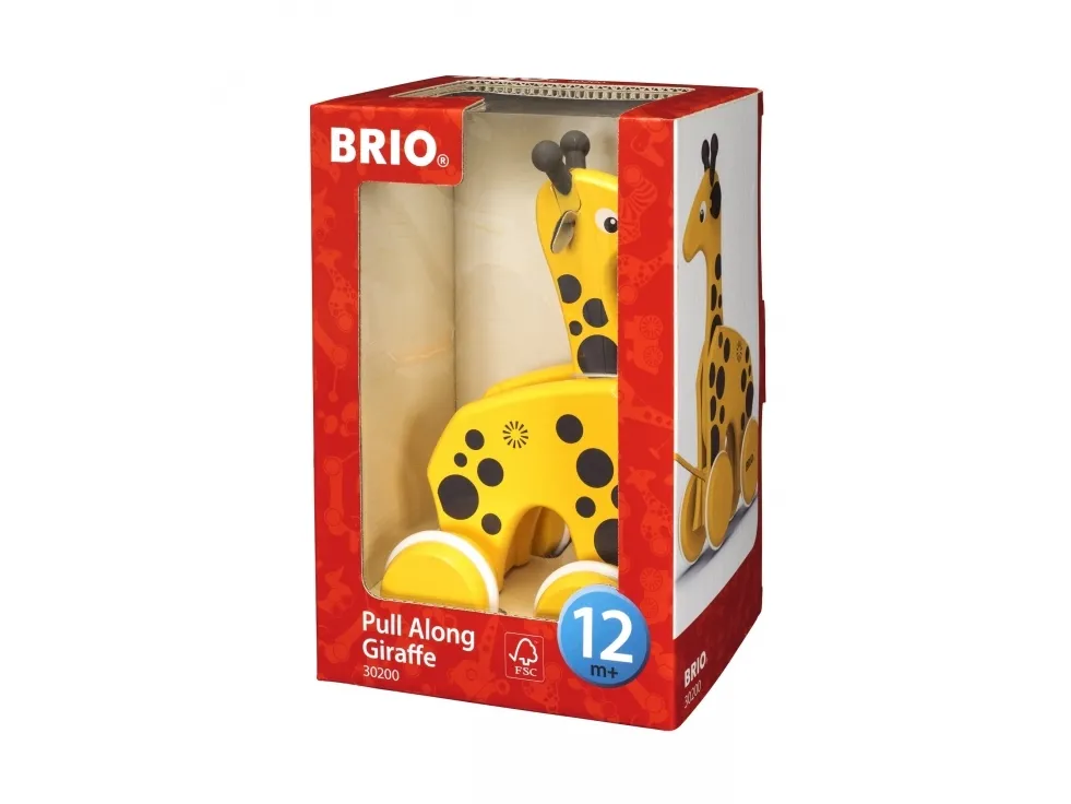 BRIO 30200 Giraff att dra ut på | Leksaker - För dom minsta - Dragdjur | GameStuff