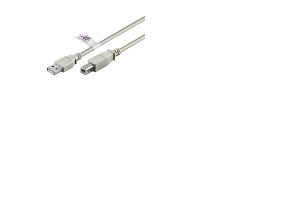 Goobay Usb Ab 300 Hispeedcert 2.0 3M, 3 M, Usb A, Usb B, Männlich/Männlich, Grau