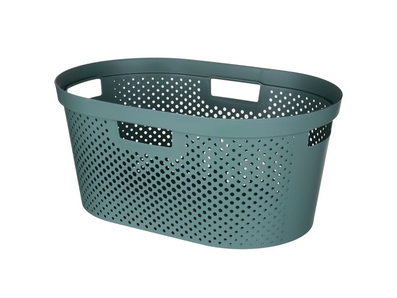 Curver Infinity Recycled 40L Vasketøjskurv Grøn
