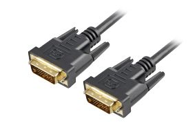 Sharkoon Dvi-D/Dvi-D (24+1), 1 M, 1 M, Dvi-D, Dvi-D, Männlich, Männlich, Schwarz