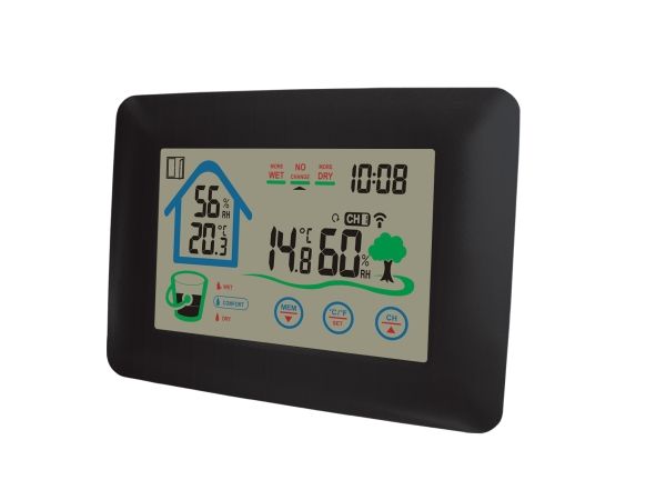 Denver Ws-520, Sort, Indendørs Hygrometer, Indendørs Termometer, Udendørs Hygrometer, Udendørs Termometer, Hygrometer, Termometer, 20 - 90%, 20 - 90%
