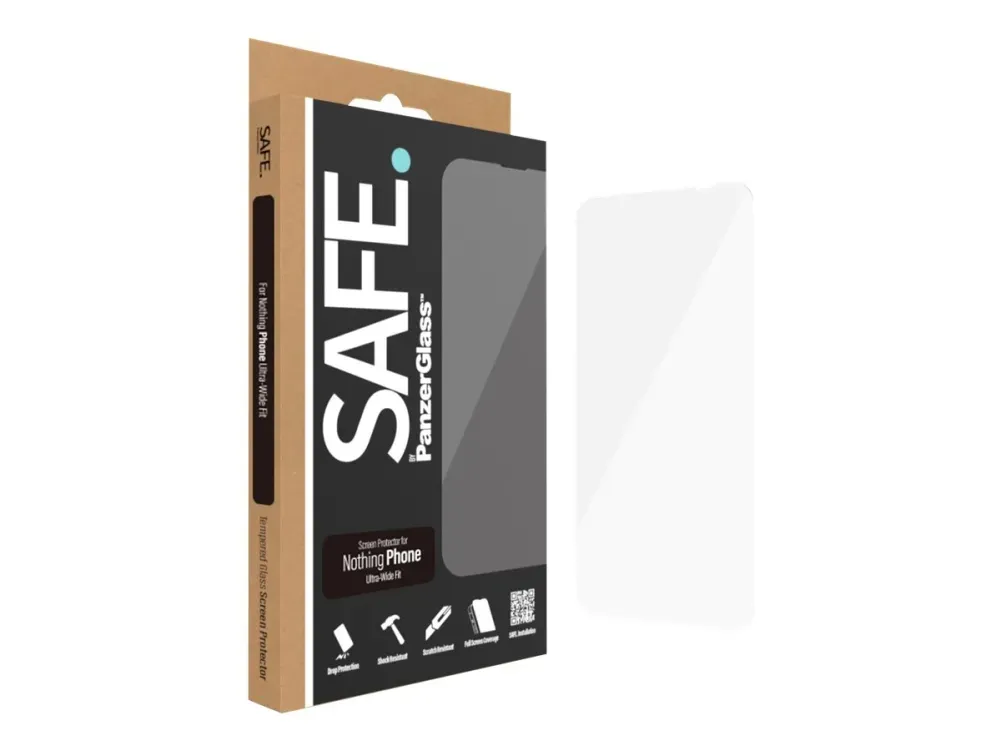 SÄKER. från PanzerGlass™ Skärmskydd - Ultrawide Fit Ingenting Telefon | Tele & GPS - Mobil tillbehör - Skärmskydd | GameStuff
