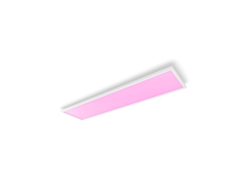 Philips Hue White and Color Ambiance Surimu - Taklampspanel - LED - 1200 x 300 mm - 60 W (motsvarande 100 W) - 16 miljoner färger/varmt till kallt vitt ljus - 2000-6500 K - rektangel - vit | Belysning - Inomhusbelysning - Taklampa & Pendellampa | GameStuff